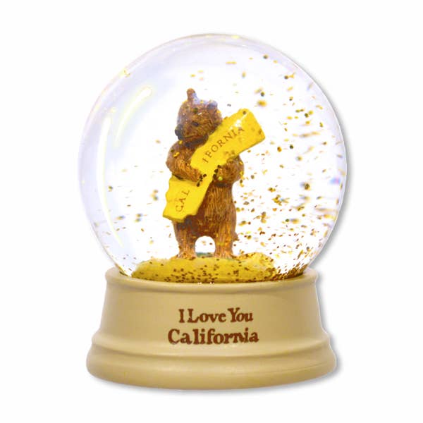 Mini CA Bear Hug Water Globe