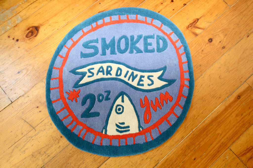 Sardine Tin Circle Rug