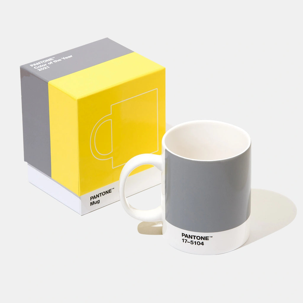 PANTONE MUG in giftbox Ultimate Gray 17-5104 + Illuminating 13-0647