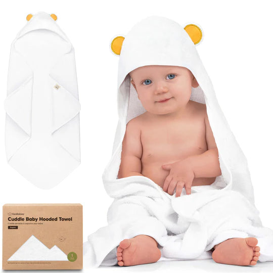 KeaBabies Cuddle Baby Hooded Towel