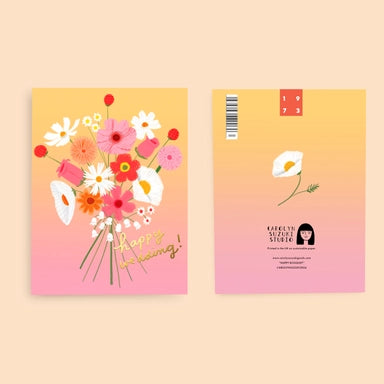 Happy Bouquet - Wedding Card