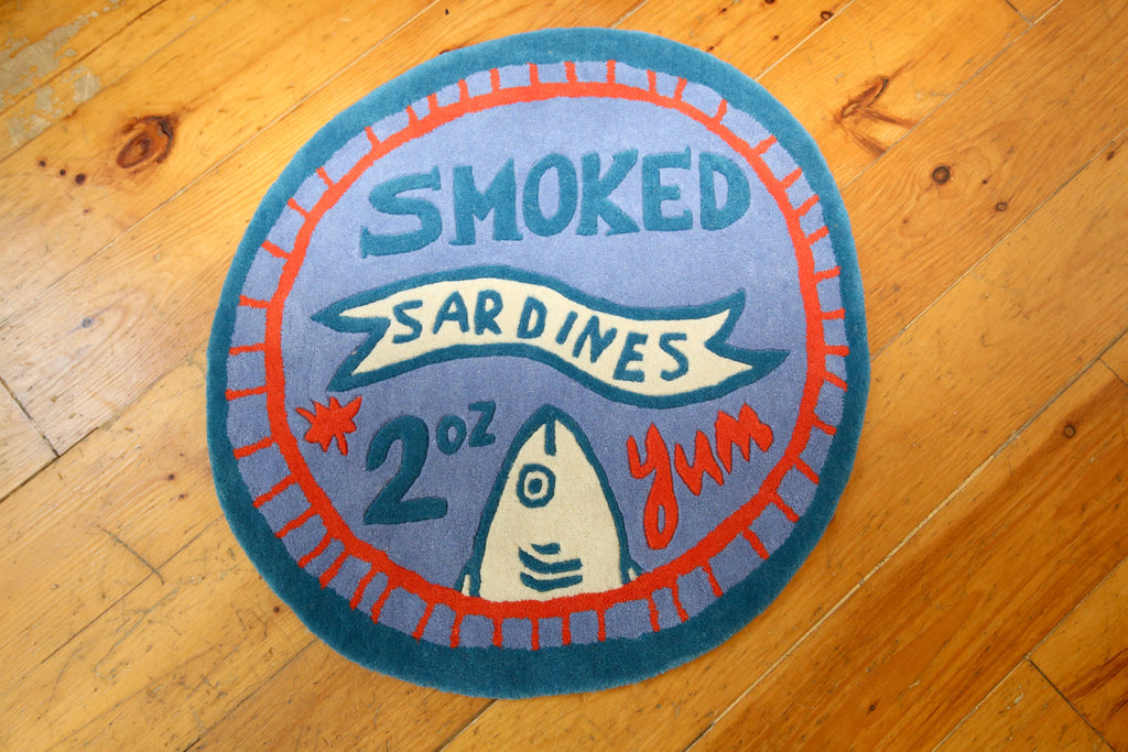 Sardine Tin Circle Rug