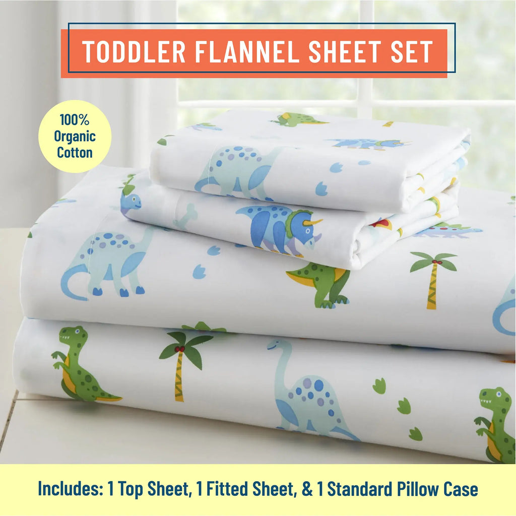 Dinosaur Land Cotton Sheet Set - Twin