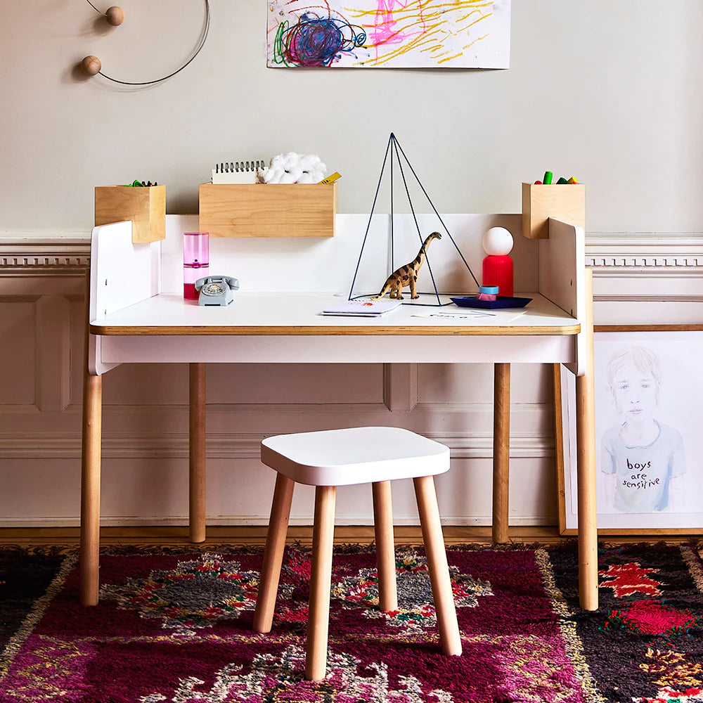 Square Stool in Birch