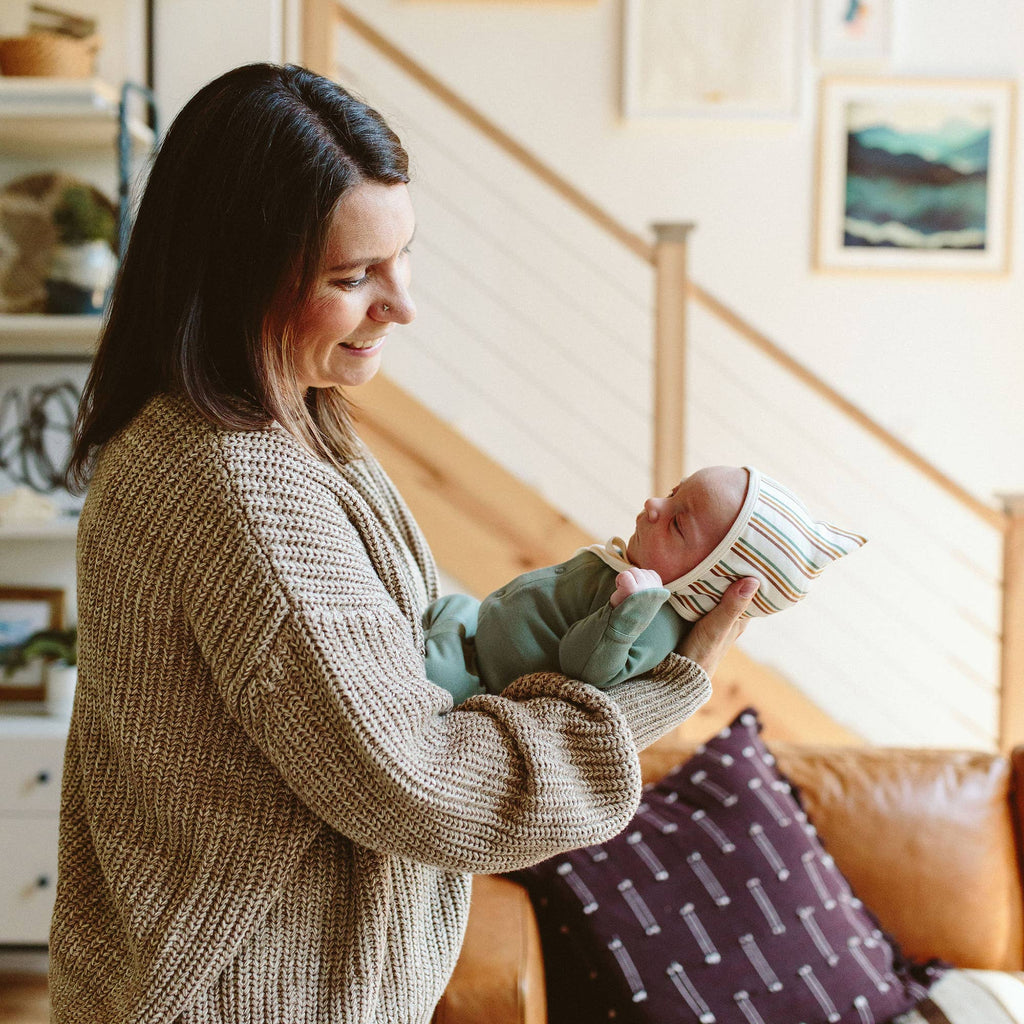 24 Hour Convertible Baby Sleeper Gown - Glacier