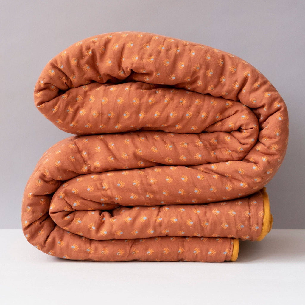 Aja Terracotta Tangerine  Quilt
