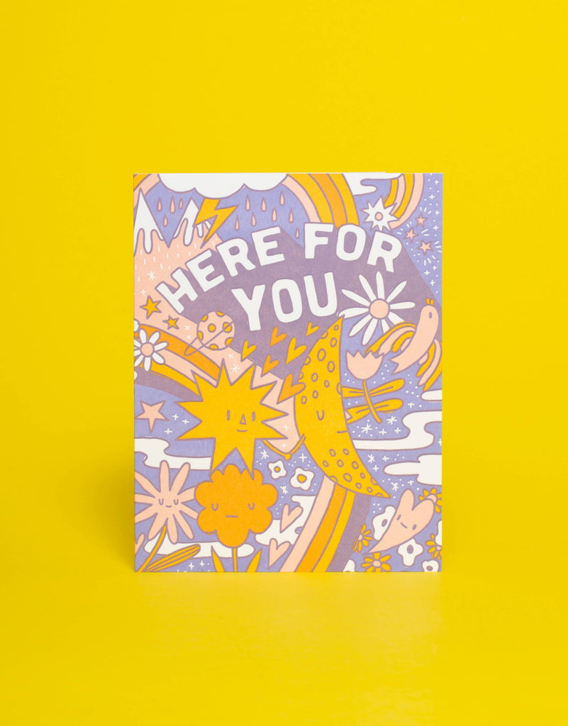 Here for You Letterpress Card by Hello!Lucky