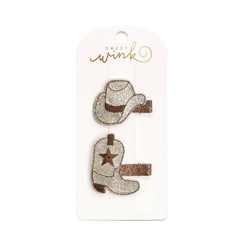 Cowgirl Cutie Clip Set - Western - Fall - Hair Clips