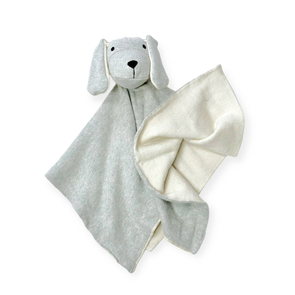 Puppy Dog - Organic Baby Lovey Security Blanket Cuddle Cloth: Grey Heather