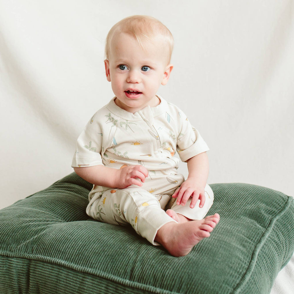 Viscose Bamboo + Organic Cotton Kids Pants - Surf's Up