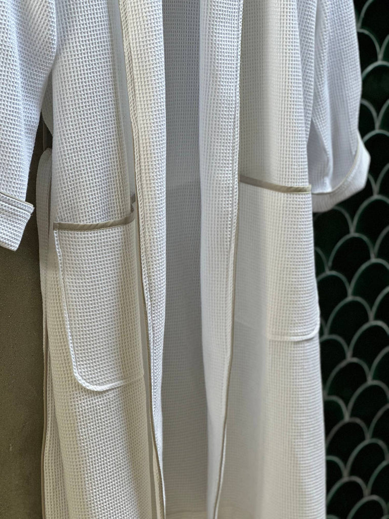 Men's Organic Waffle Weave Bathrobes