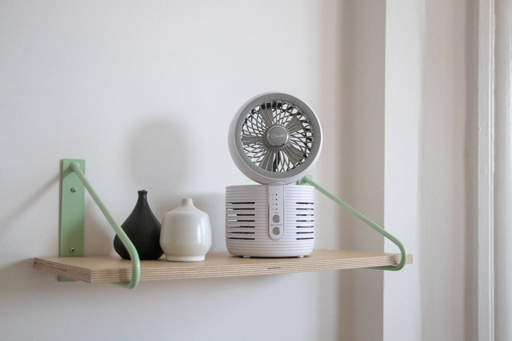 2-In-1 Desk Top Air Purifier & Fan - With HEPA & UVC Light