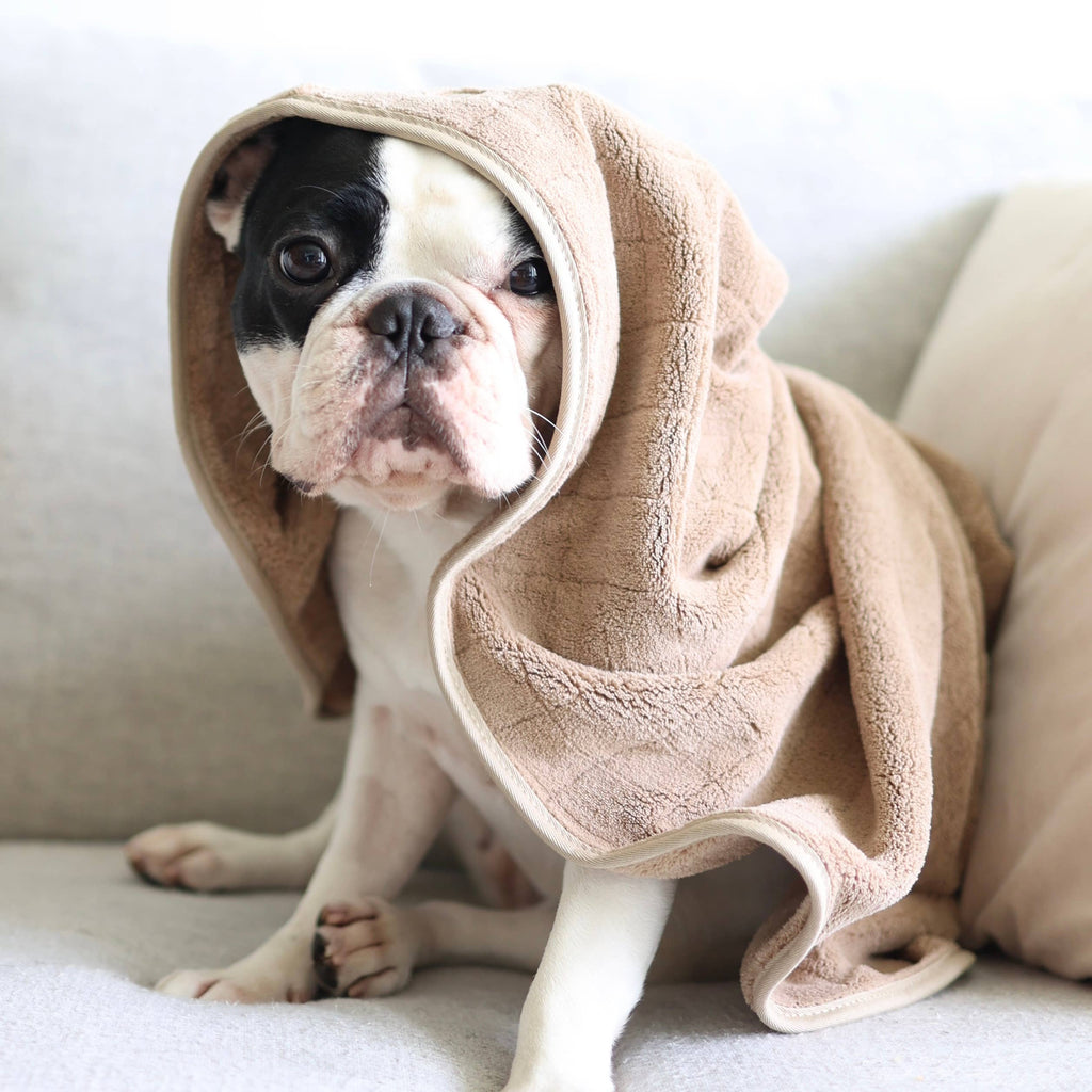 Baby Fleece Towel//DOG TOWEL: Tan