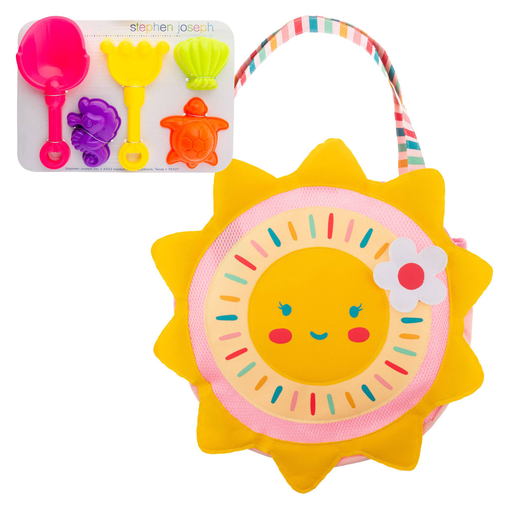 Beach Tote with Sand Toys Play Set