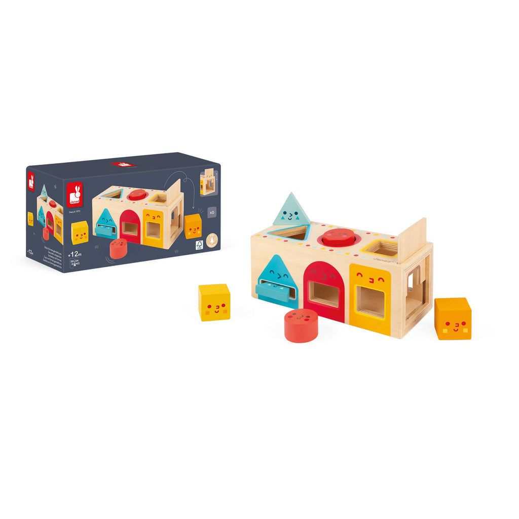 Colors & Geometric Shapes Box | 6 Blocks | Educational toy