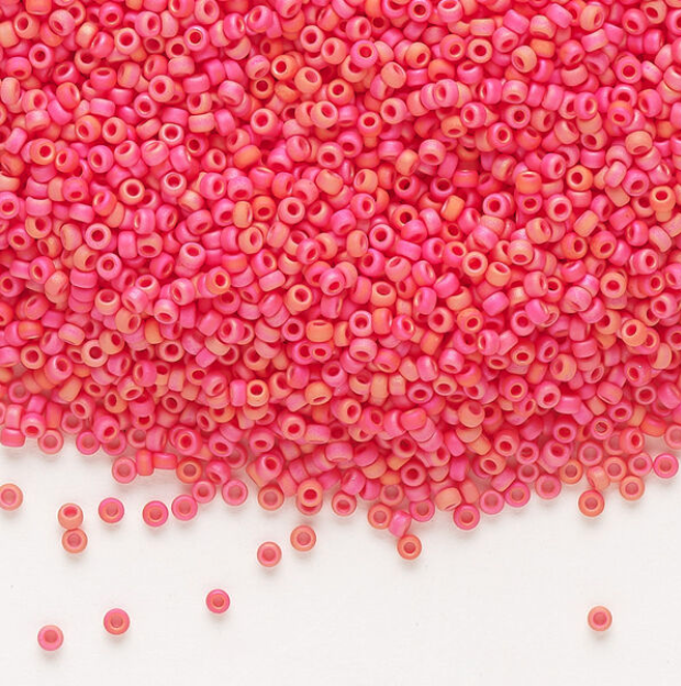 Daisy Miyuki Bead Friendship Bracelet: Rainbow Coral