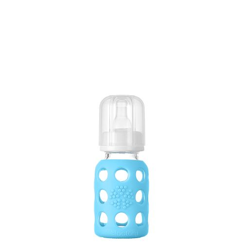 4oz Glass Baby Bottle - Stage 1 Nipple, Stopper, and Cap