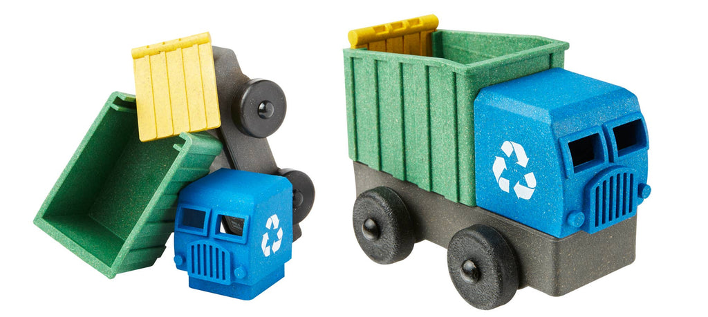 Fire Truck and Recycling Truck 2 Pack