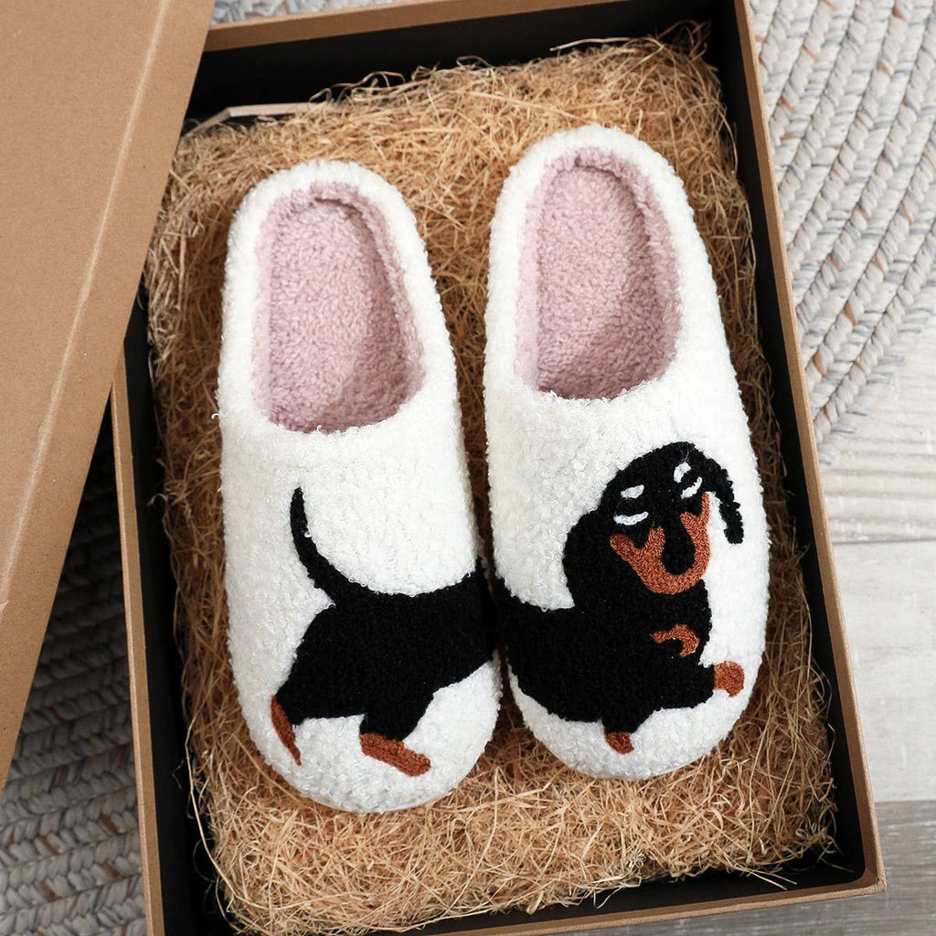 Dachshund Plush Slippers