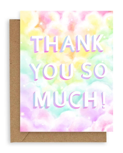 Rainbow Clouds Thank You Card