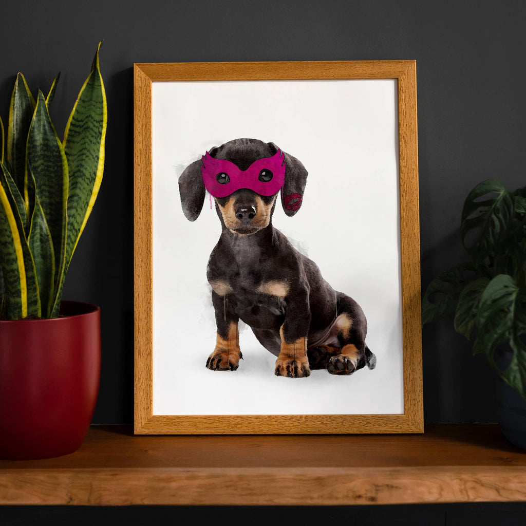 Super Sausage! Little Heroes Dachshund Animal Print