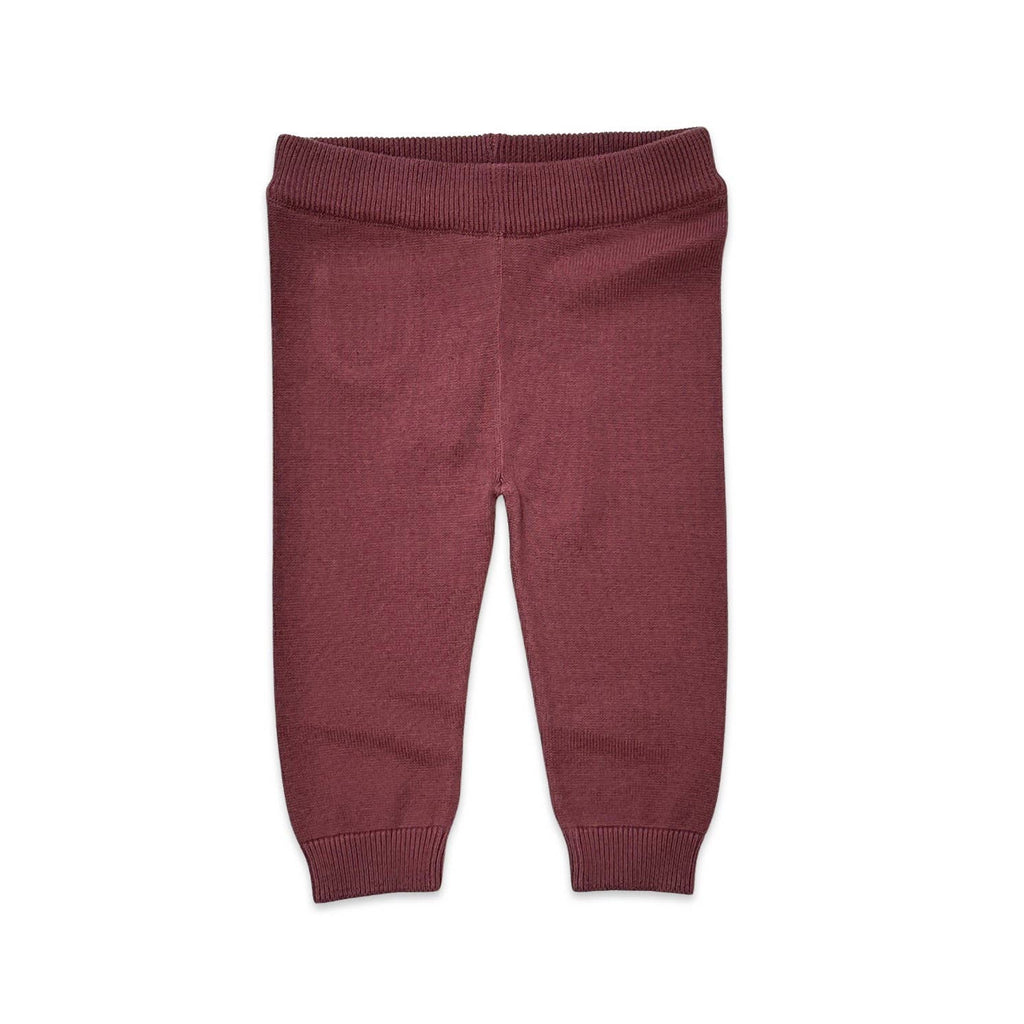 Pocket Sweater Knit Baby Legging Pants (Organic Cotton): Heather Grey / 6-12M