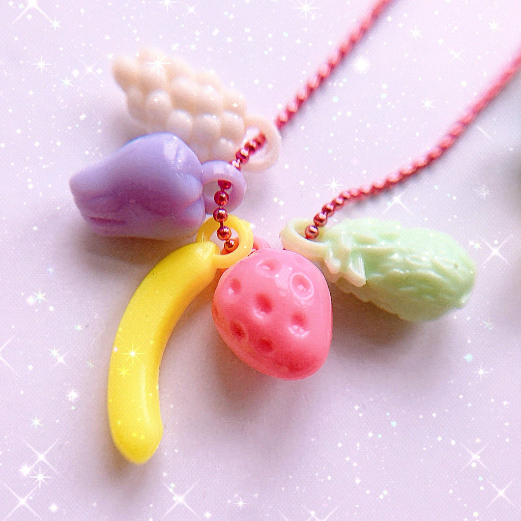 Pop Cutie Gacha Fruit Charm Necklaces