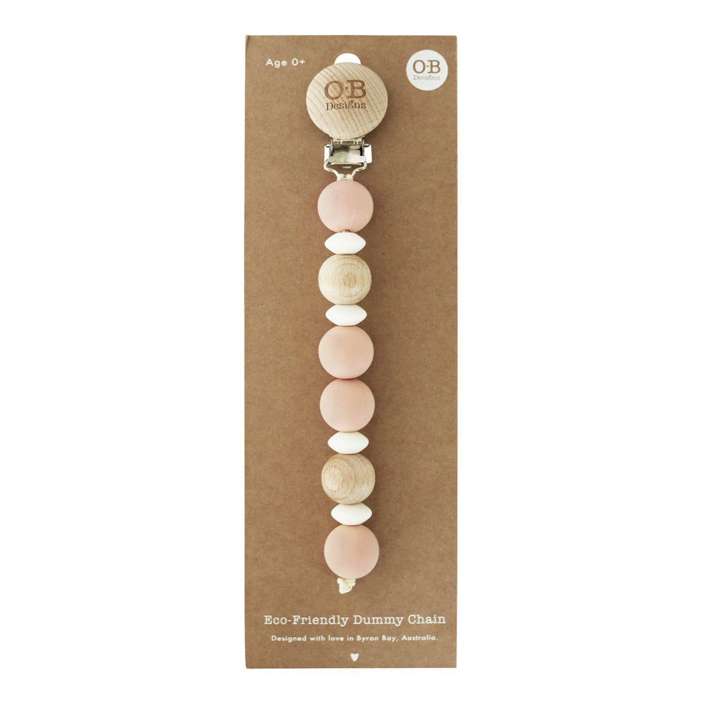 Blush Pink Eco-Friendly Pacifier Chain