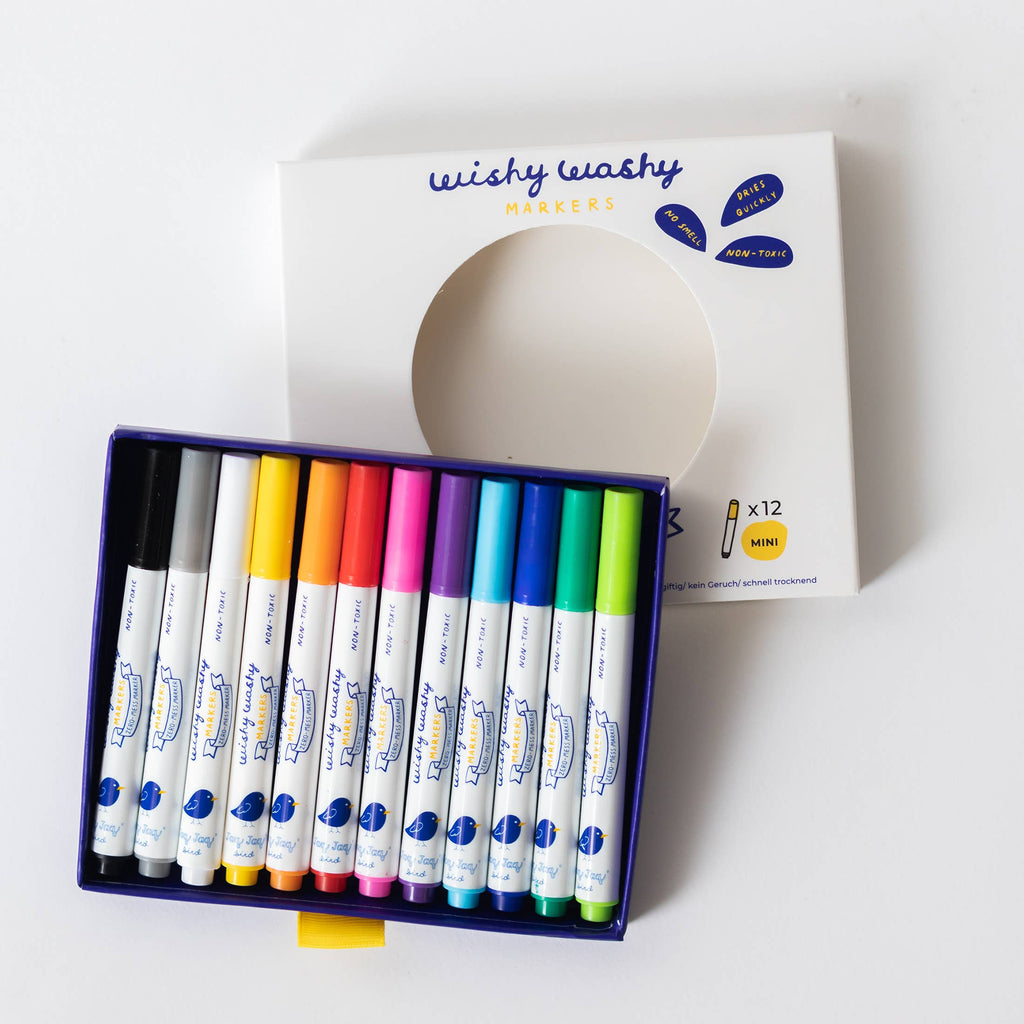 Wishy Washy Markers MINI - Set of 12 Assorted Colors