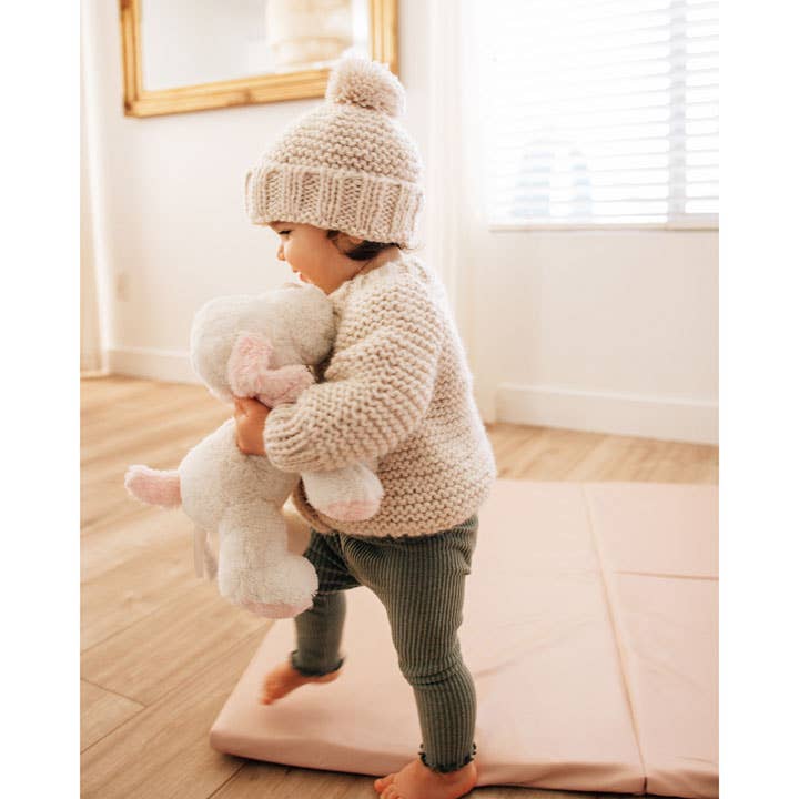 Natural Garter Stitch Cardigan Sweater Baby & Toddler: 2-3T