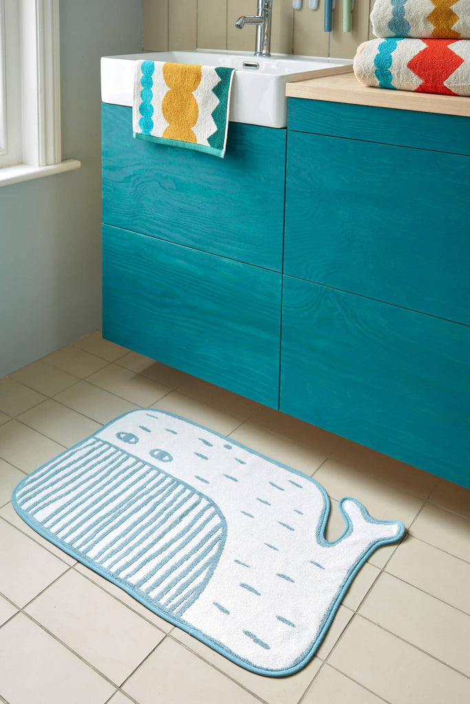 Whale Bath Mat - Tourmaline