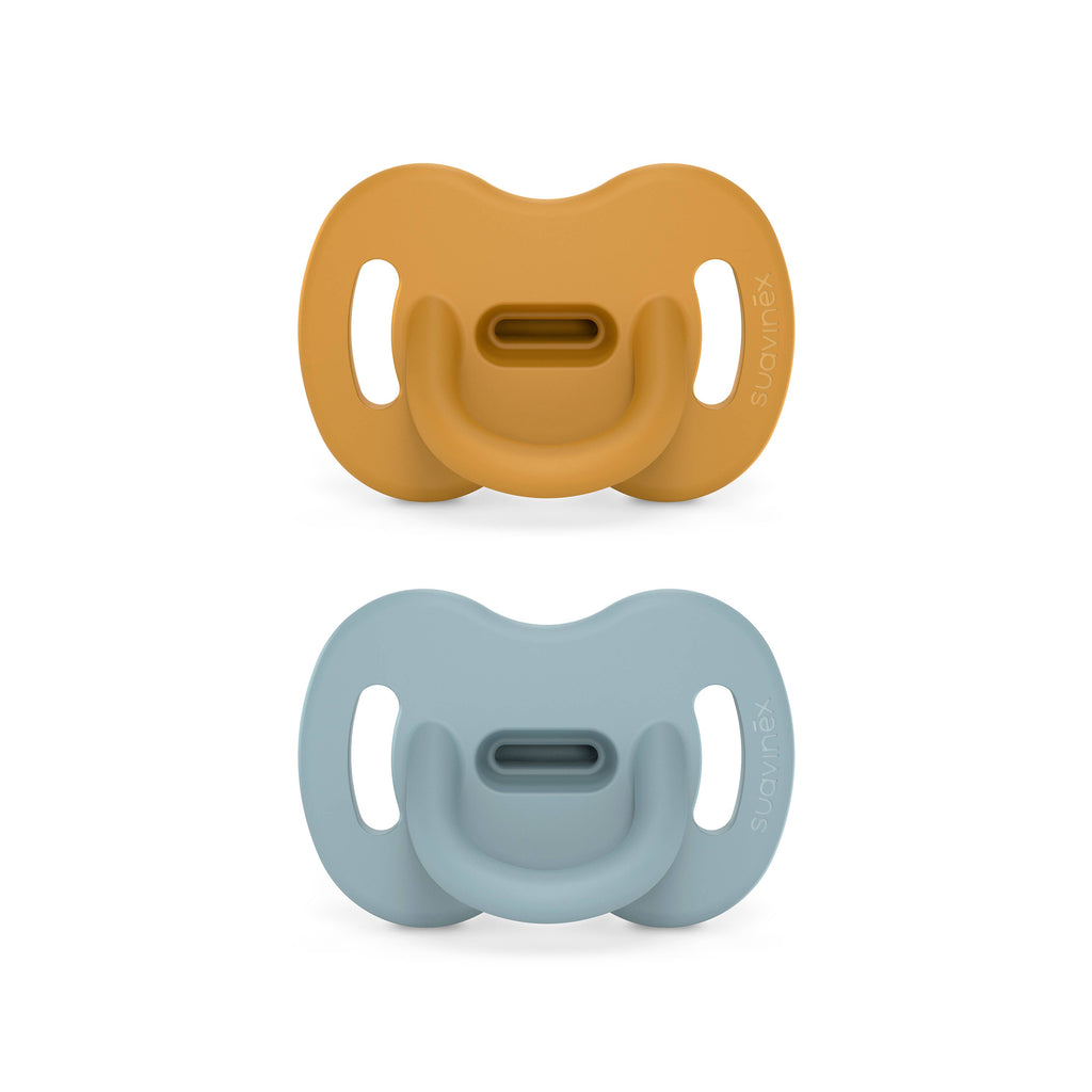 Suavinex Color Ess SX PRO™ 2PK Pacifier Set 0-6m- Mstrd/Blu