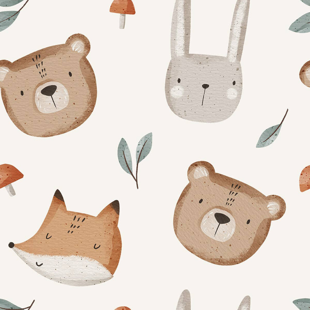 Forest Animals Kangaroo Pocket Baby Jumpsuit (Organic)