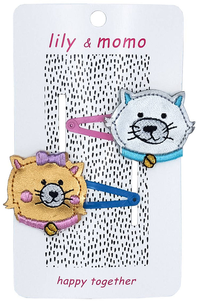 It's a Kitty Party Hair Clips - Silver and Gold