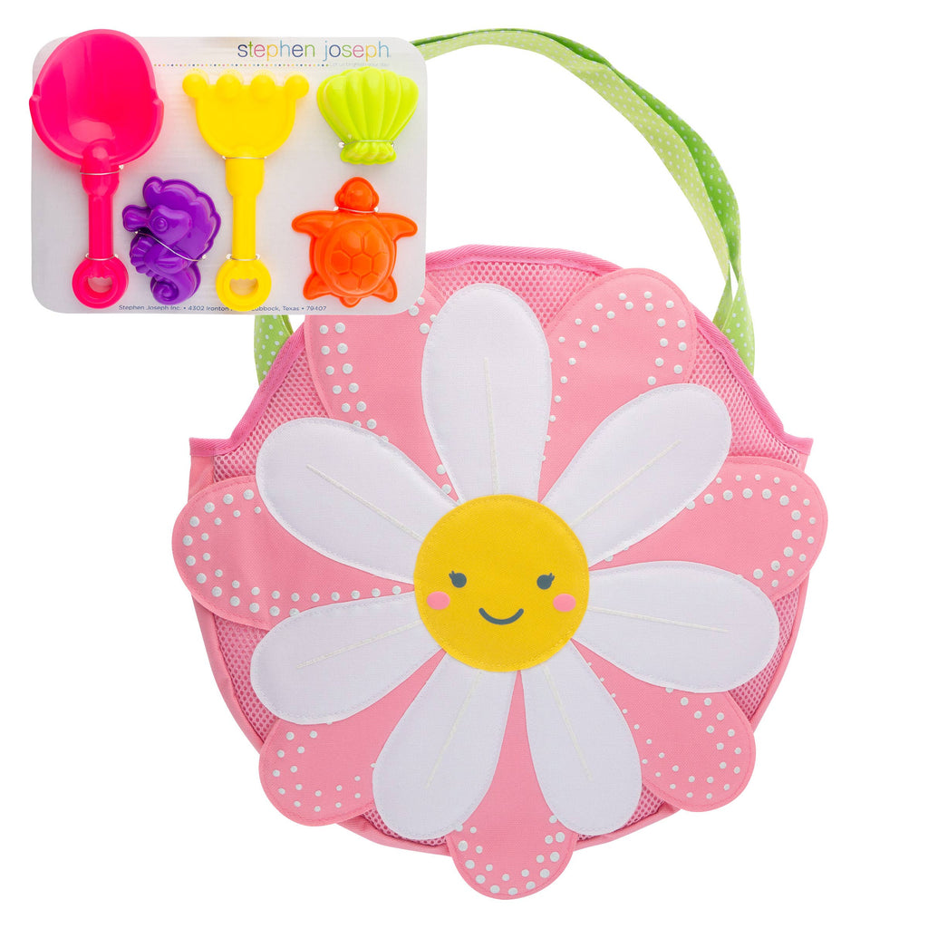 Beach Tote with Sand Toys Play Set