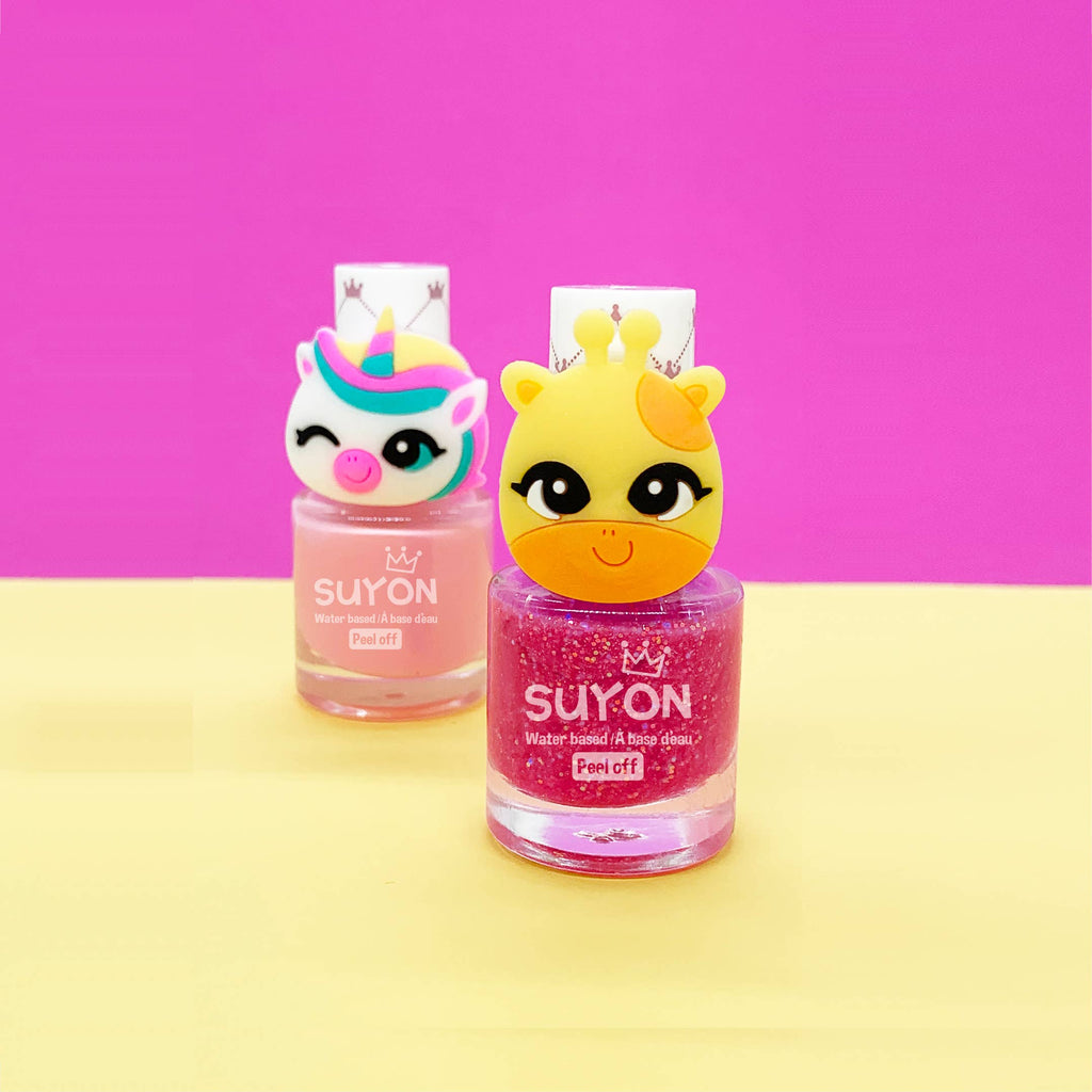 Giraffe Ring Nail Polish | Glitter Pink
