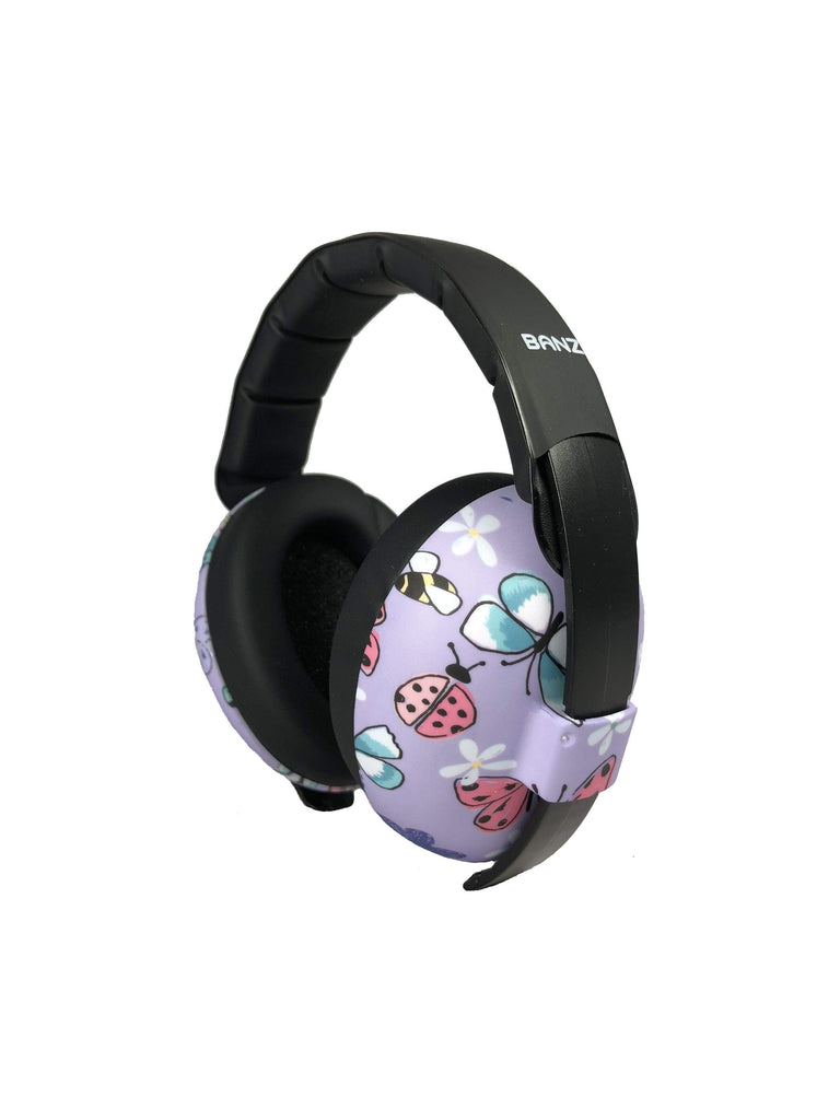 Baby Earmuffs Prints Noise Attenuation Wide Headphones: Baseball