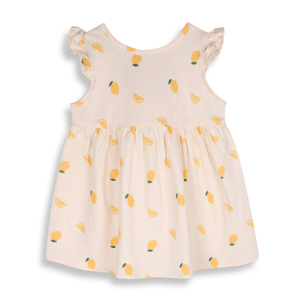 Lemon Baby Dress + Bloomer (Organic Jersey): LEMON / 18-24M