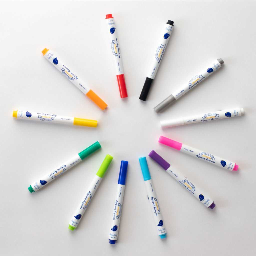 Wishy Washy Markers MINI - Set of 12 Assorted Colors