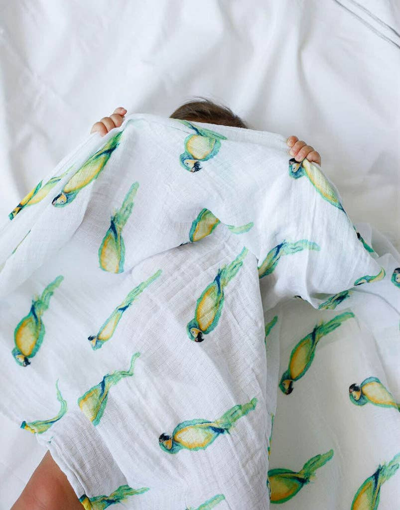 Wild Life Swaddles, Certified Organic Cotton Muslin, Single