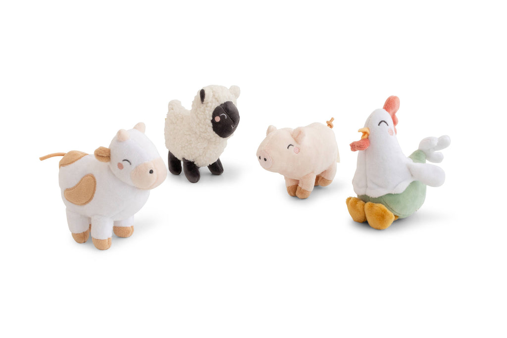 "Funny Farm"  Display 8 pcs - Rattle Plushie