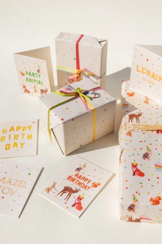 Confetti Fauna Birthday Card