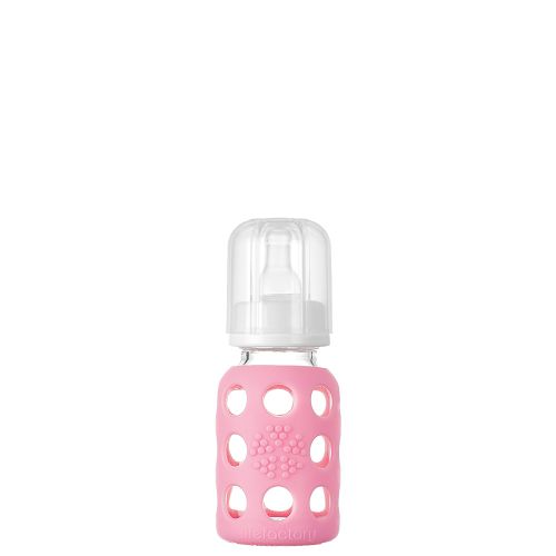 4oz Glass Baby Bottle - Stage 1 Nipple, Stopper, and Cap