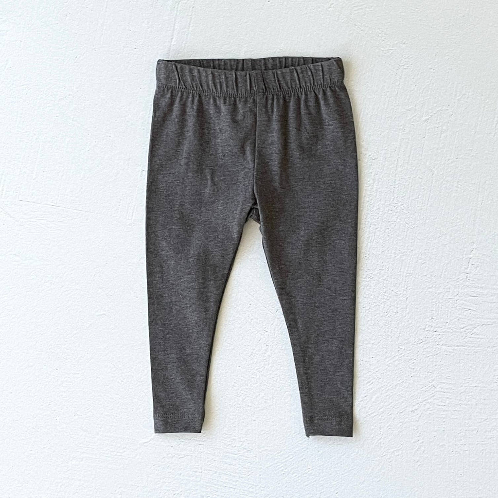 Stripe Rib / Solid Knit Baby Legging Pants (Organic Cotton)