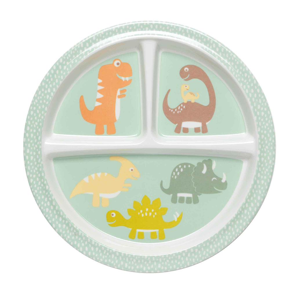 Divided Suction Plate | Baby Dinosaur