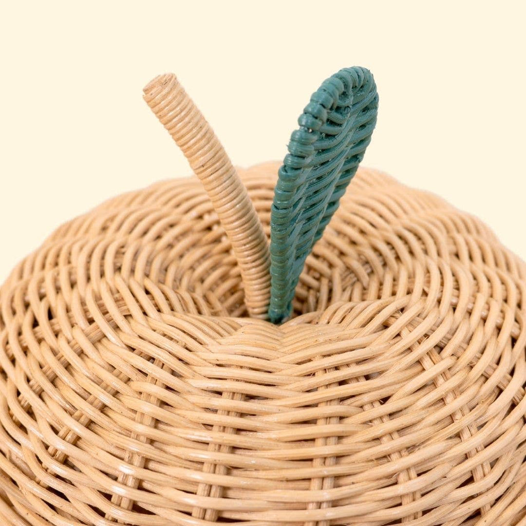 Handcrafted - Apple Basket (Natural) Small - Rattan Wicker