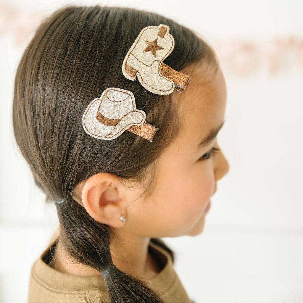Cowgirl Cutie Clip Set - Western - Fall - Hair Clips