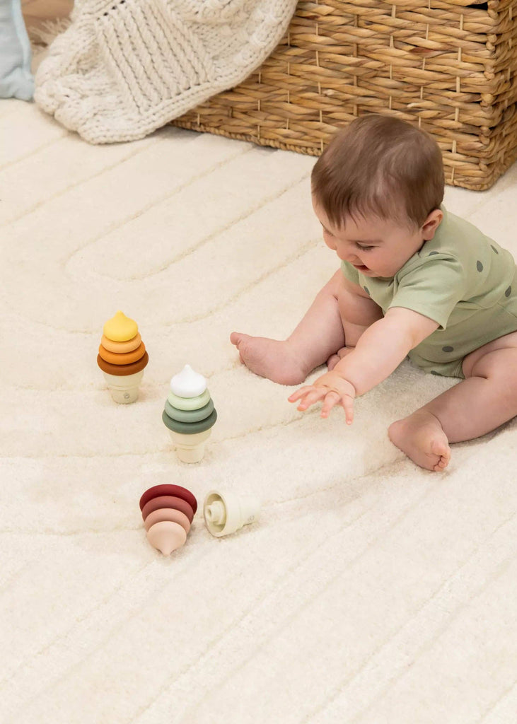 3 Sets of Silicone Stackable Ice Cream Cones (18 pcs)