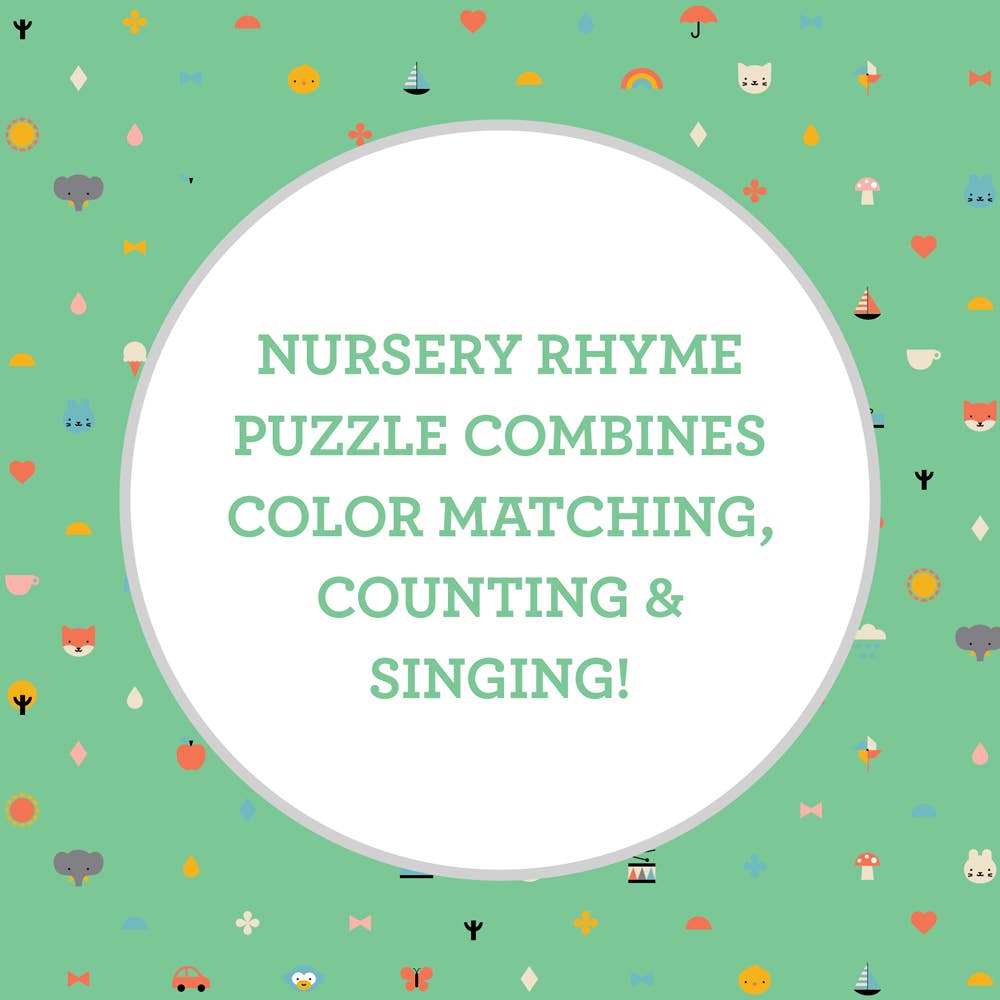 Nursery Counting Puzzle: Five Little Speckled Frogs