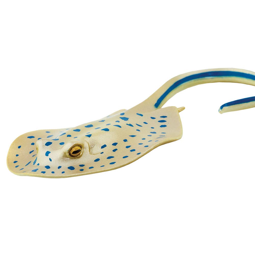 Blue Spotted Ray Figurine Toy for Kids
